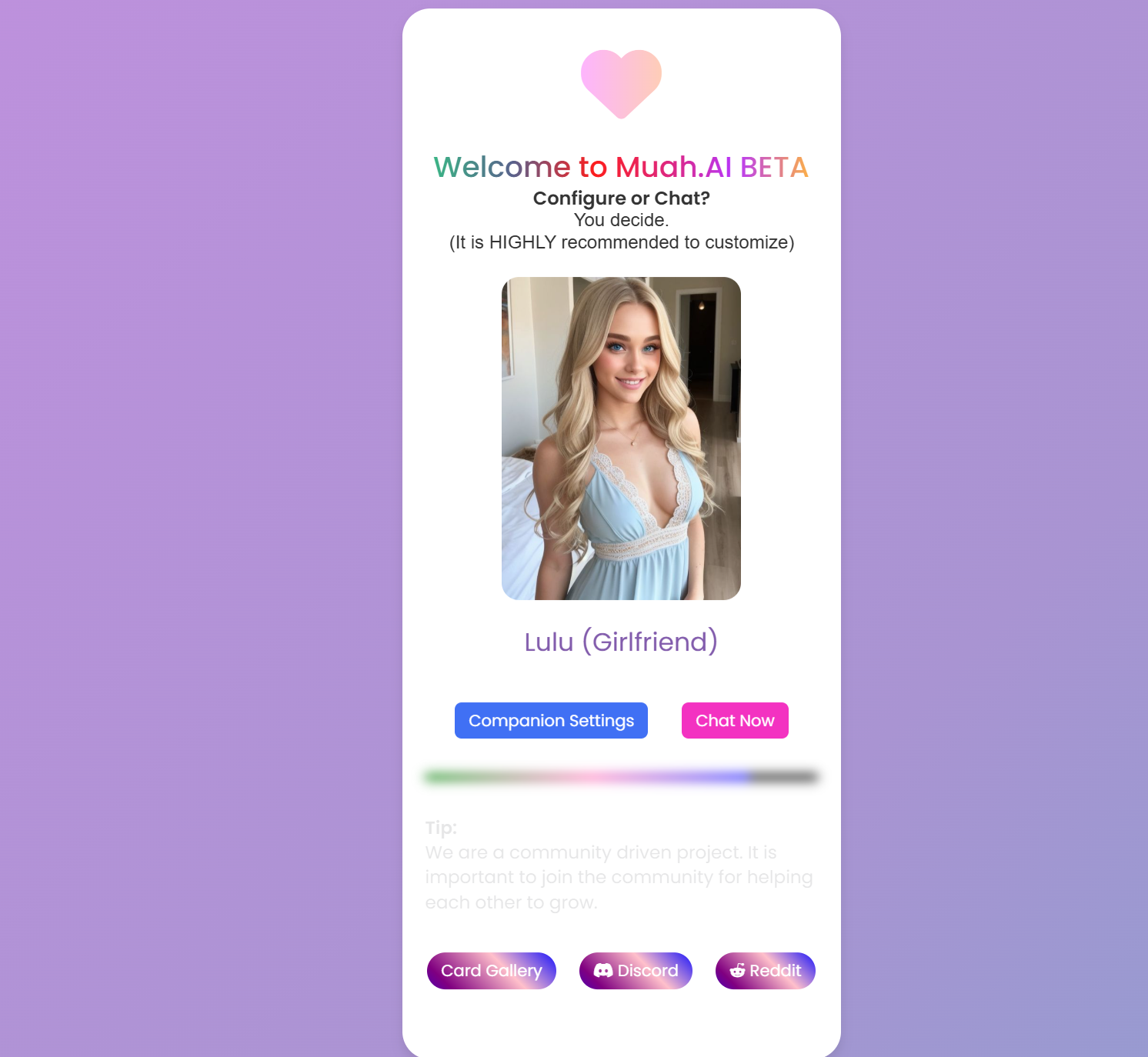 Muah AI schreckliche Startseite